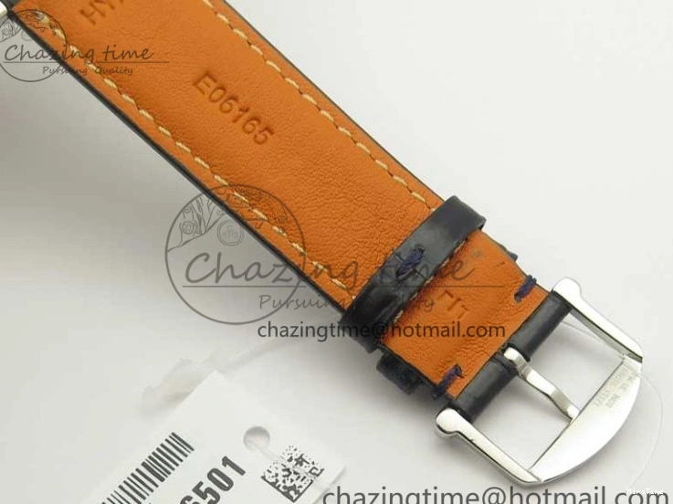 MIROTIME 0402 Refined Portofino Automatic SS MKF 1:1 Best Edition Blue Dial On Blue Leather Strap MIYOTA 9015 V 7201